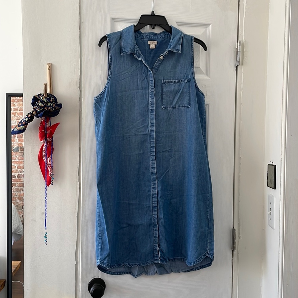 J. Crew Chambray Mini Dress